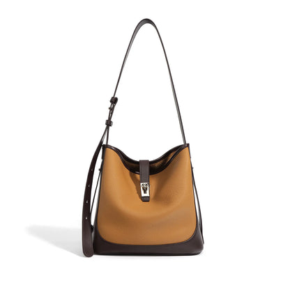 Color blocking 2024 Spring New Simple Commuting Versatile Large Capacity Crossbody Bag