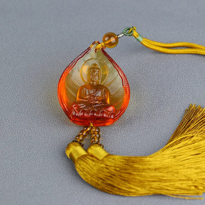 Colored glaze Buddha Pendant Tantra Pendant  Get rid of the disease Medicine Buddha