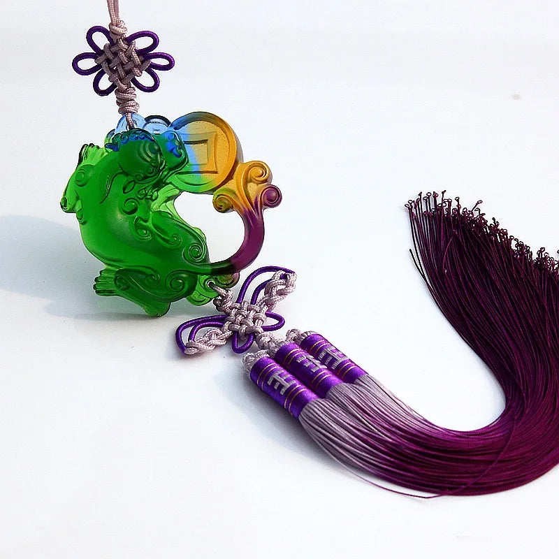 Colored glaze mythical wild animal brave troops Avoid evil Car pendant accessories Custom gifts