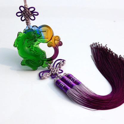 Colored glaze mythical wild animal brave troops Avoid evil Car pendant accessories Custom gifts
