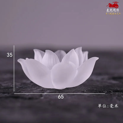 Colored glaze white lotus incense Stove Creative aromatherapy Zen incense burner