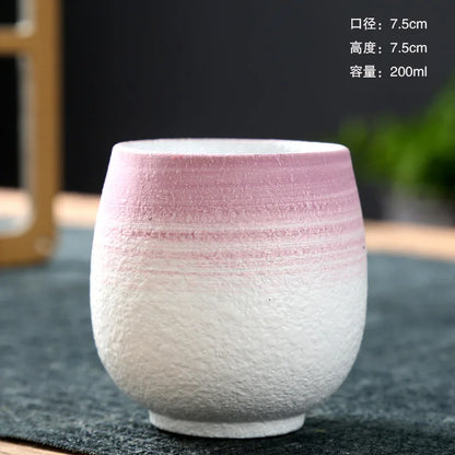 Colorful Ceramic Coffee Cups Household Hand Warmer Tea Cup Ceramics Personal Teacup Porcelain Drinkware Kitchen Dining Bar Home