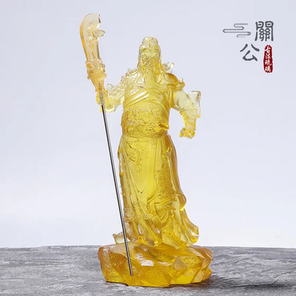 Coloured Glaze Guan Gong A Great Hero Military Saint Guan Yu God of Wealth Guan Shengdijun