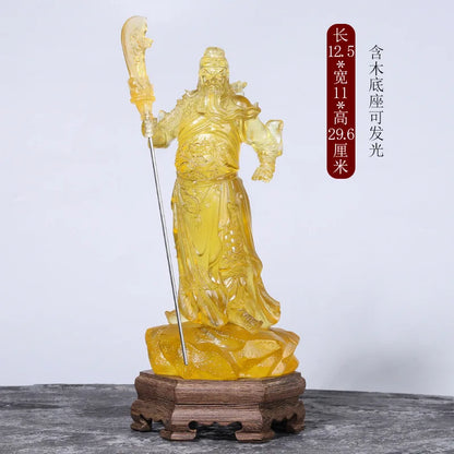 Coloured Glaze Guan Gong A Great Hero Military Saint Guan Yu God of Wealth Guan Shengdijun