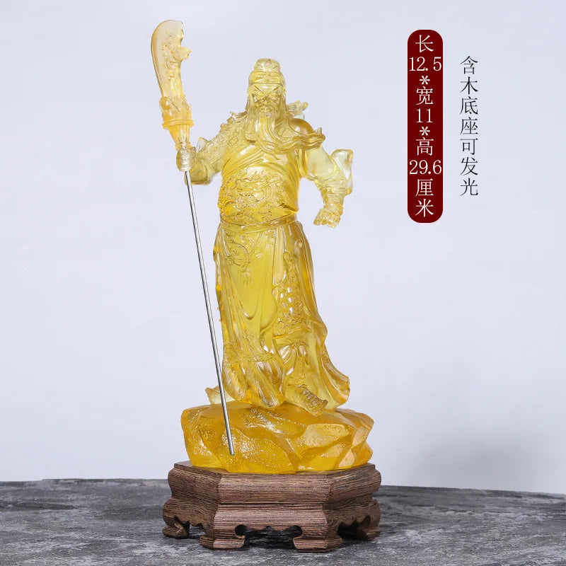 Coloured Glaze Guan Gong A Great Hero Military Saint Guan Yu God of Wealth Guan Shengdijun