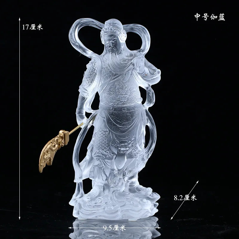 Coloured glaze  Buddha Statue Skanda Guardian General Deva Guangong Kalan Bodhisattva The Four Heavenly kings door god