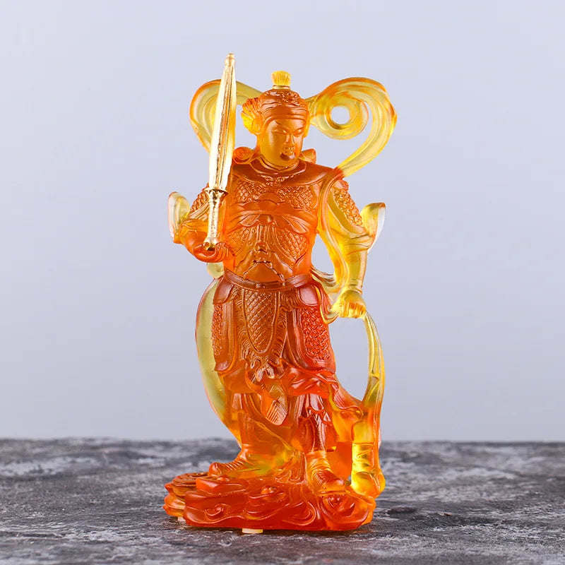 Coloured glaze  Buddha Statue Skanda Guardian General Deva Guangong Kalan Bodhisattva The Four Heavenly kings door god