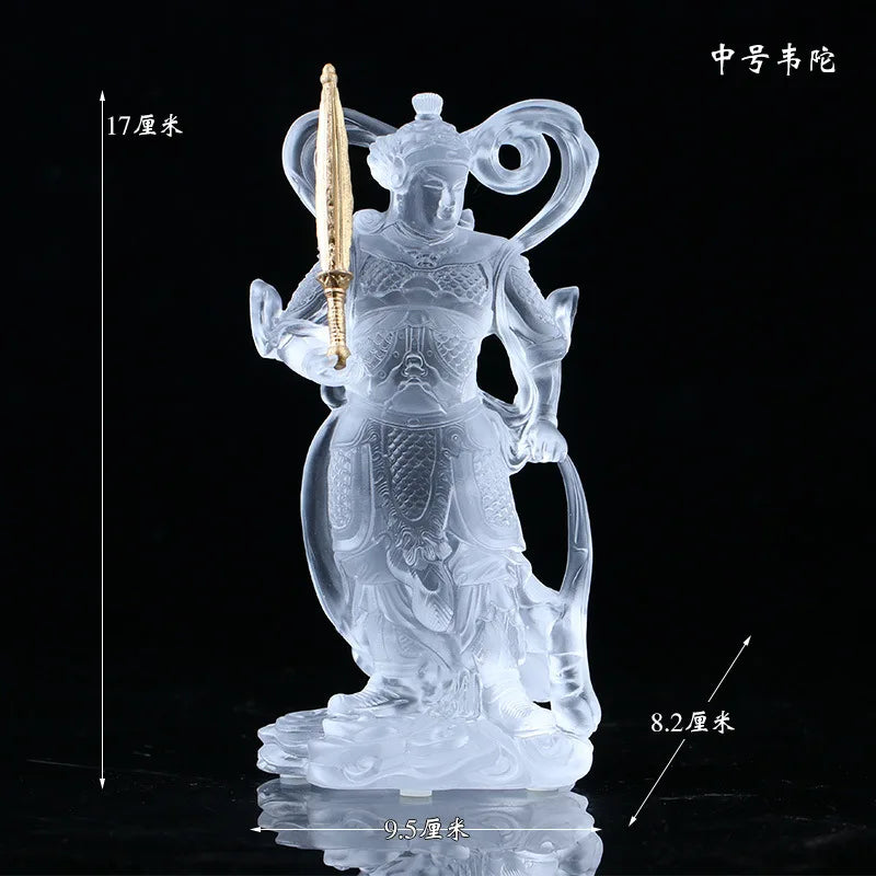 Coloured glaze  Buddha Statue Skanda Guardian General Deva Guangong Kalan Bodhisattva The Four Heavenly kings door god