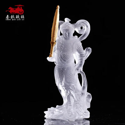 Coloured glaze  Buddha Statue Skanda Guardian General Deva Guangong Kalan Bodhisattva The Four Heavenly kings door god