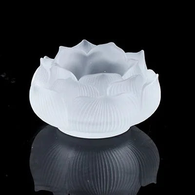 Coloured glaze Buddha lotus candle holder home decoration Buddhist supplies Buddha's Tribute Lamp Ghee for lamp