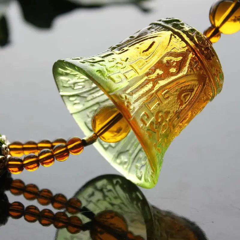 Coloured glaze Decorate Bells Pendant Wind chimes Car accessories gift