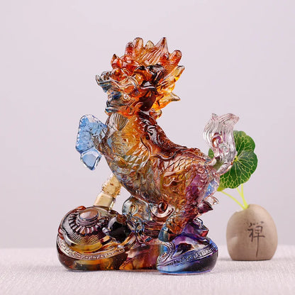 Coloured glaze Kirin Bringing good luck to the owner New store opening Gift