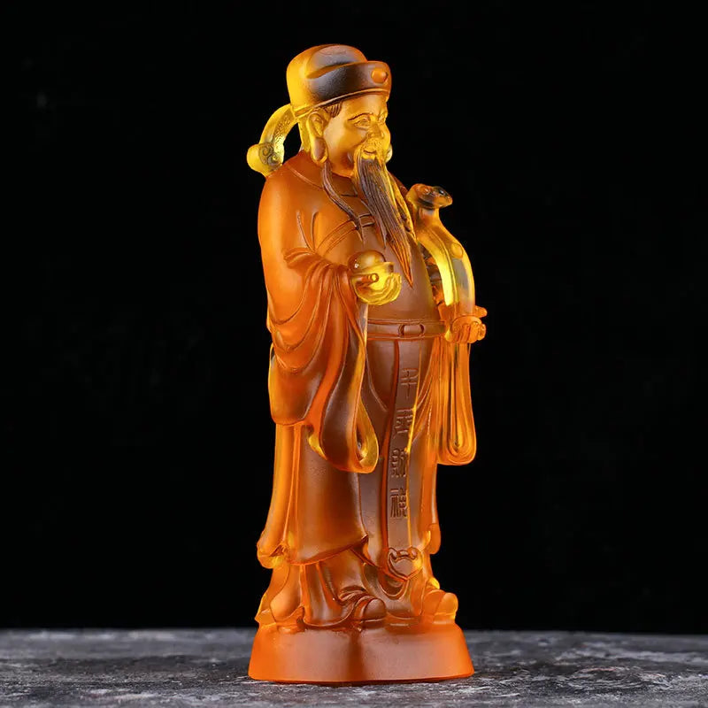 Coloured glaze Taoism folk God of Fortune Blessing Xianggong Li Weizu wealth Xingjun