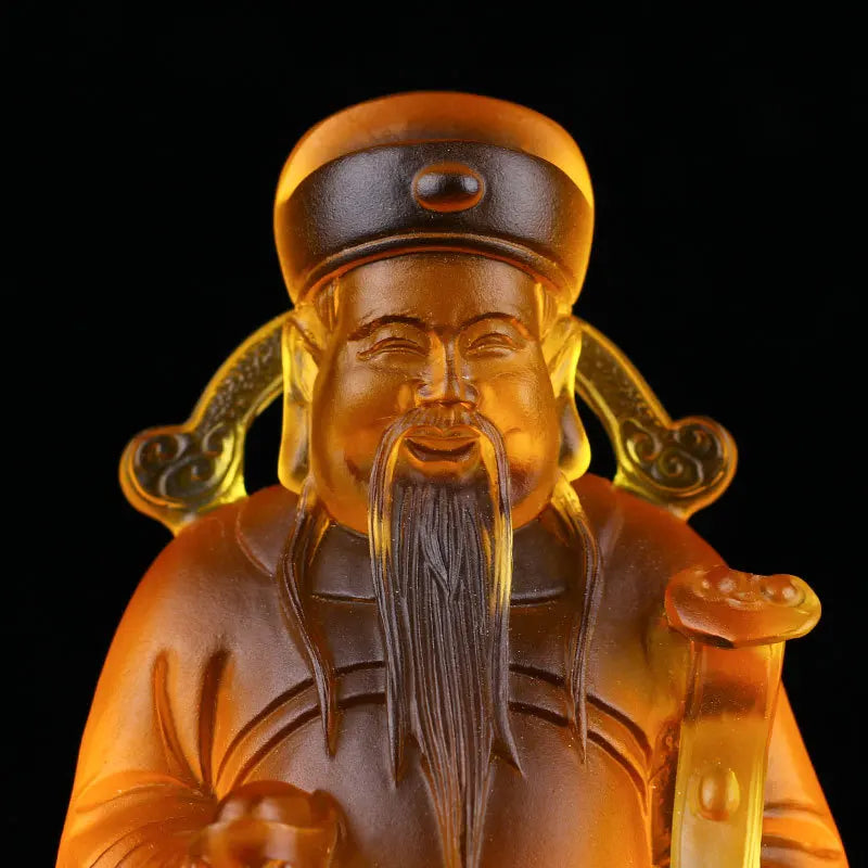 Coloured glaze Taoism folk God of Fortune Blessing Xianggong Li Weizu wealth Xingjun