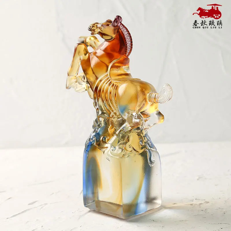 Coloured glaze Top Gun horse