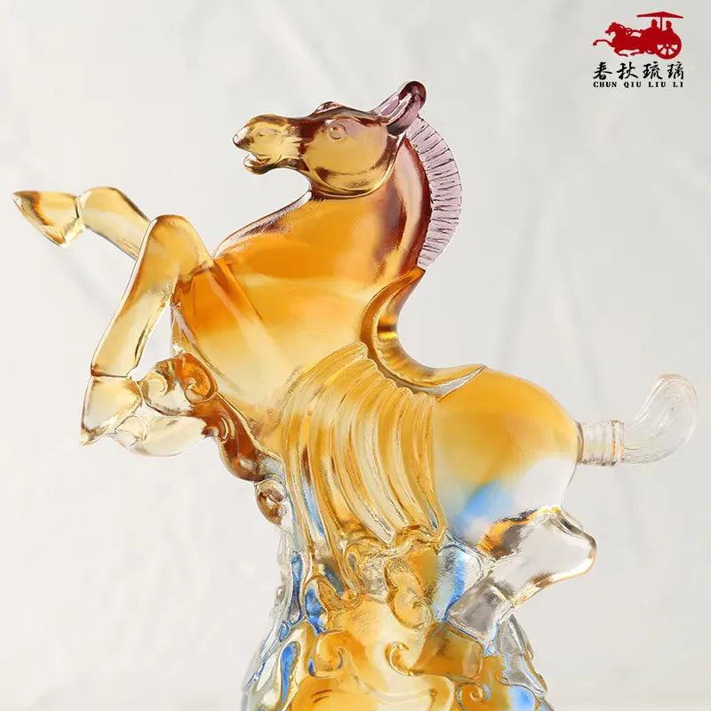 Coloured glaze Top Gun horse