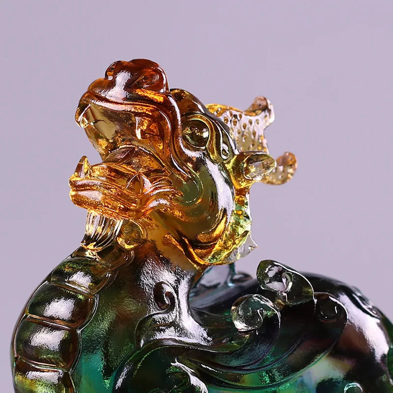 Coloured glaze brave troops; fabulous wild beast gift plutus, prosperous wealth and peace of god beast. Home Decoration