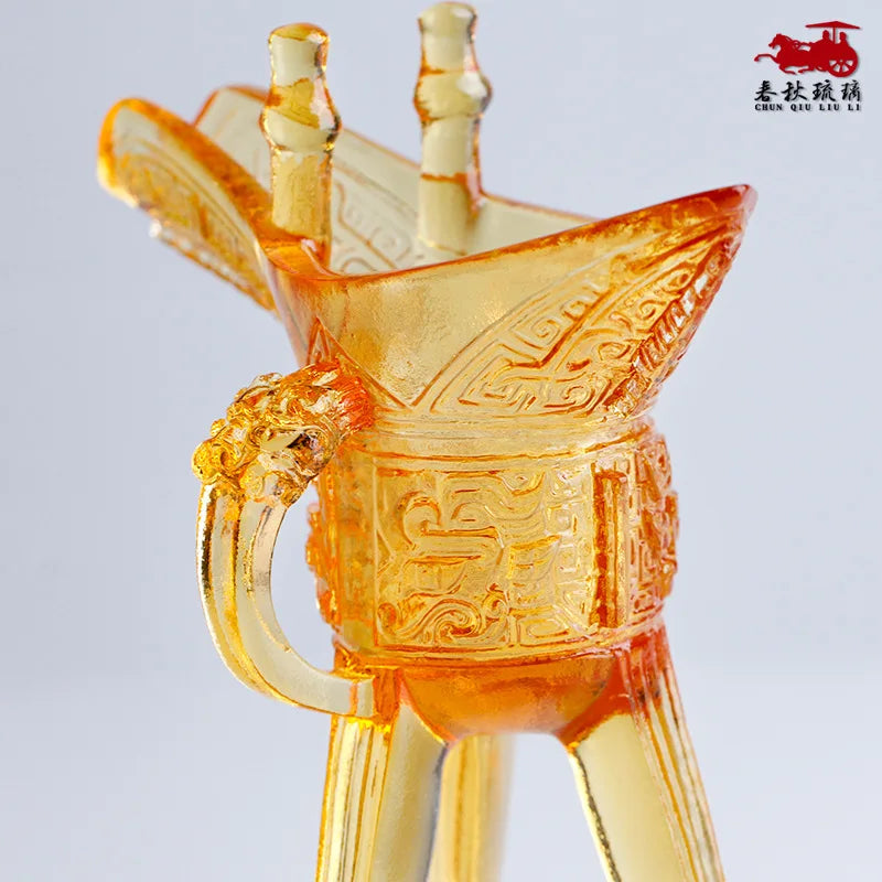 Coloured glaze jazz antique wine glass classical wine bottle ornament crafts gift