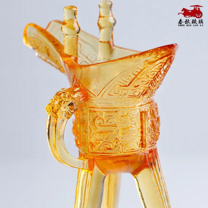 Coloured glaze jazz antique wine glass classical wine bottle ornament crafts gift