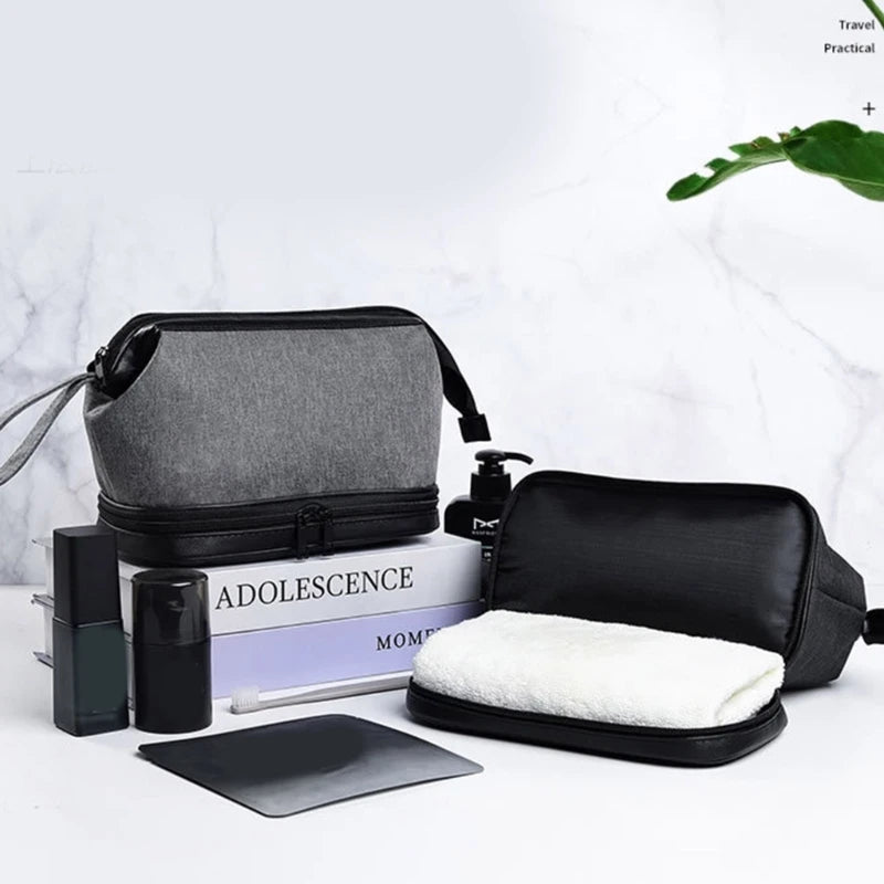 Compact Toiletry Bag for Men Makeup Cosmetic Bags Perfect for Business Trips