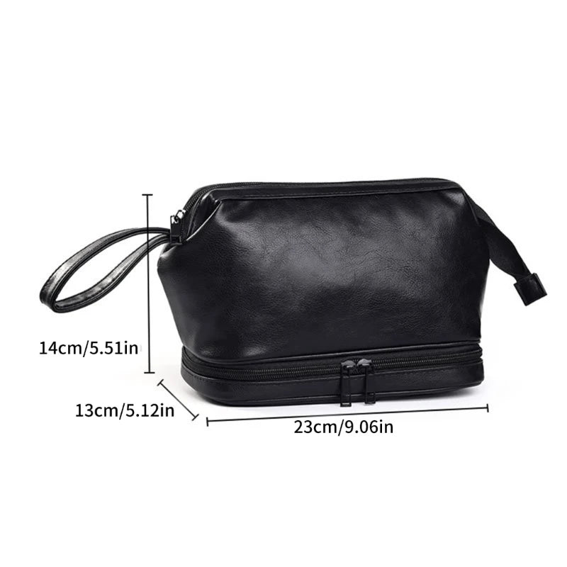 Compact Toiletry Bag for Men Makeup Cosmetic Bags Perfect for Business Trips