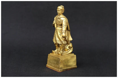 Company SHOP OFFICE home GOOD Mascot Protection-Vietnam Hero Chen Xing Dao Tran Hung Dao brass portrait statue