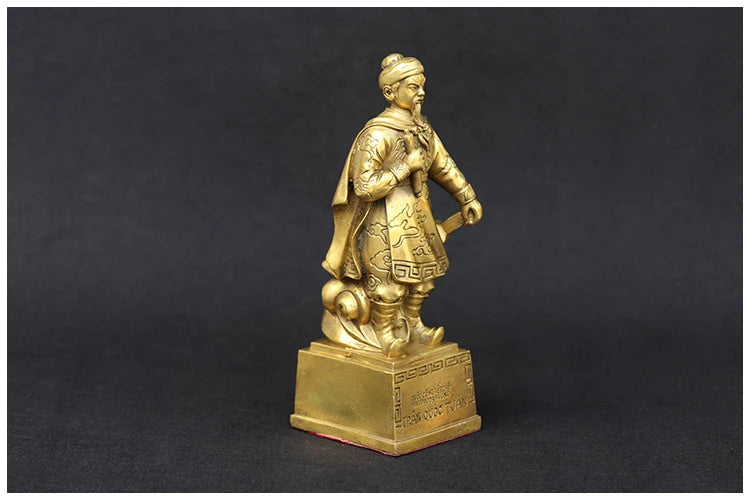 Company SHOP OFFICE home GOOD Mascot Protection-Vietnam Hero Chen Xing Dao Tran Hung Dao brass portrait statue