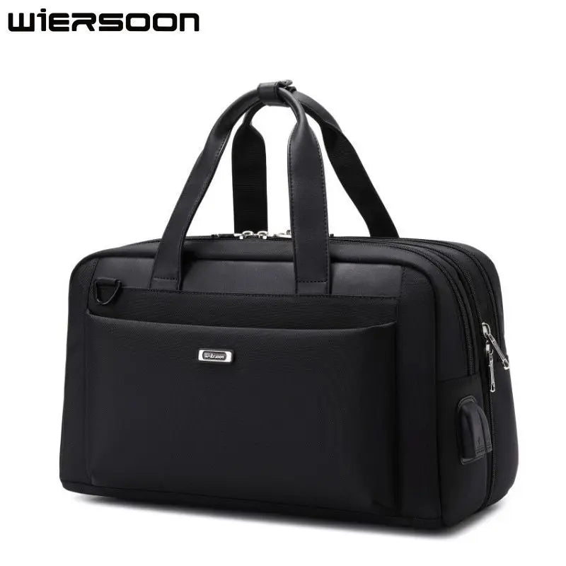 Compression pack Men's Briefcase High Quality Business Shoulder Bag Messenger Bag Office Tote 15.6 Inch Laptop Bag