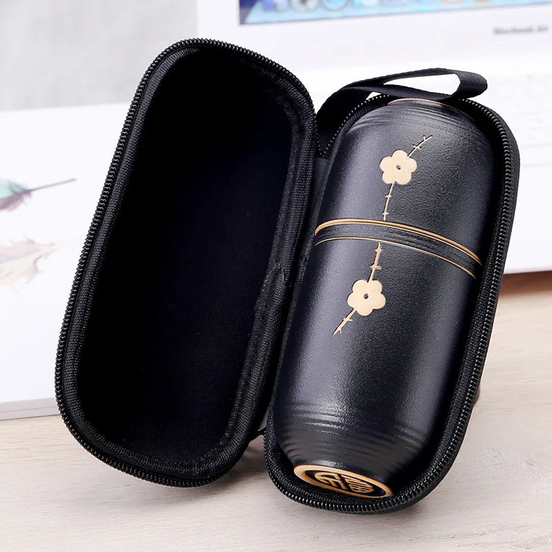 Concentric Cup Portable teaware sets ceramic kung fu travel tea set Japanese style mug cup outdoor teapot ceremony kettle
