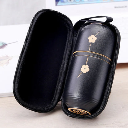 Concentric Cup Portable teaware sets ceramic kung fu travel tea set Japanese style mug cup outdoor teapot ceremony kettle