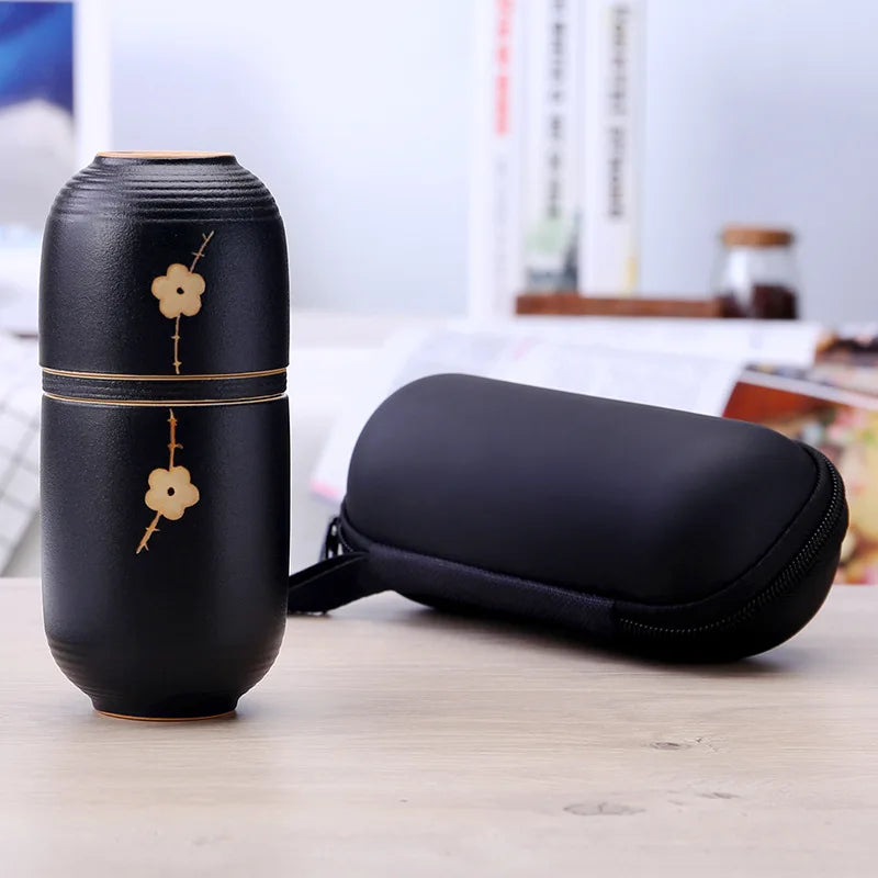 Concentric Cup Portable teaware sets ceramic kung fu travel tea set Japanese style mug cup outdoor teapot ceremony kettle