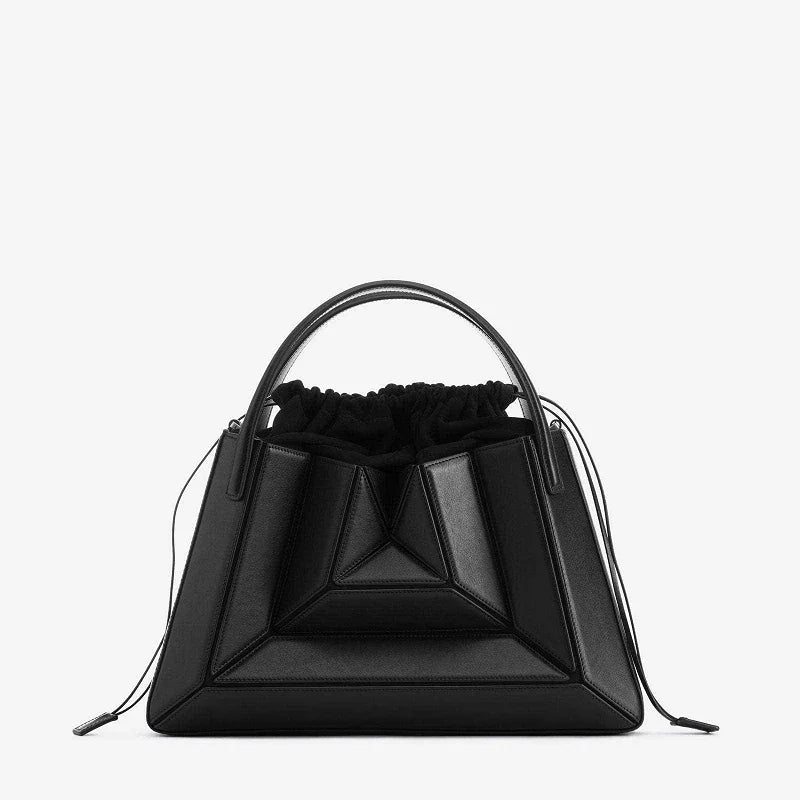 Contrast color patchwork handbag 2023 Spring/Summer Luxury brand design new underarm women's bag drawstring diagonal cross bag