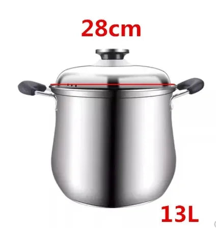 Cooking pot household induction cooker Stainless steel soup pot Special for large capacity Meat pot Stewed chicken soup hot pot