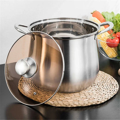 Cooking pot household induction cooker Stainless steel soup pot Special for large capacity Meat pot Stewed chicken soup hot pot