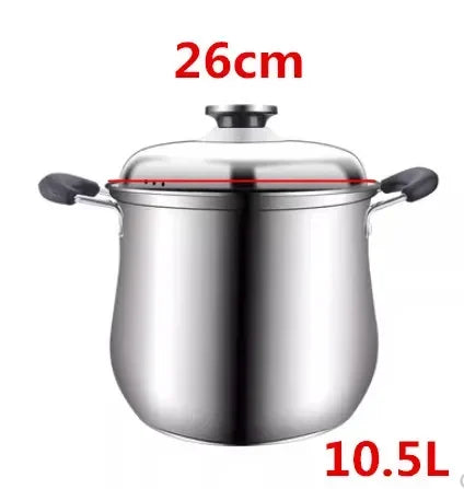 Cooking pot household induction cooker Stainless steel soup pot Special for large capacity Meat pot Stewed chicken soup hot pot