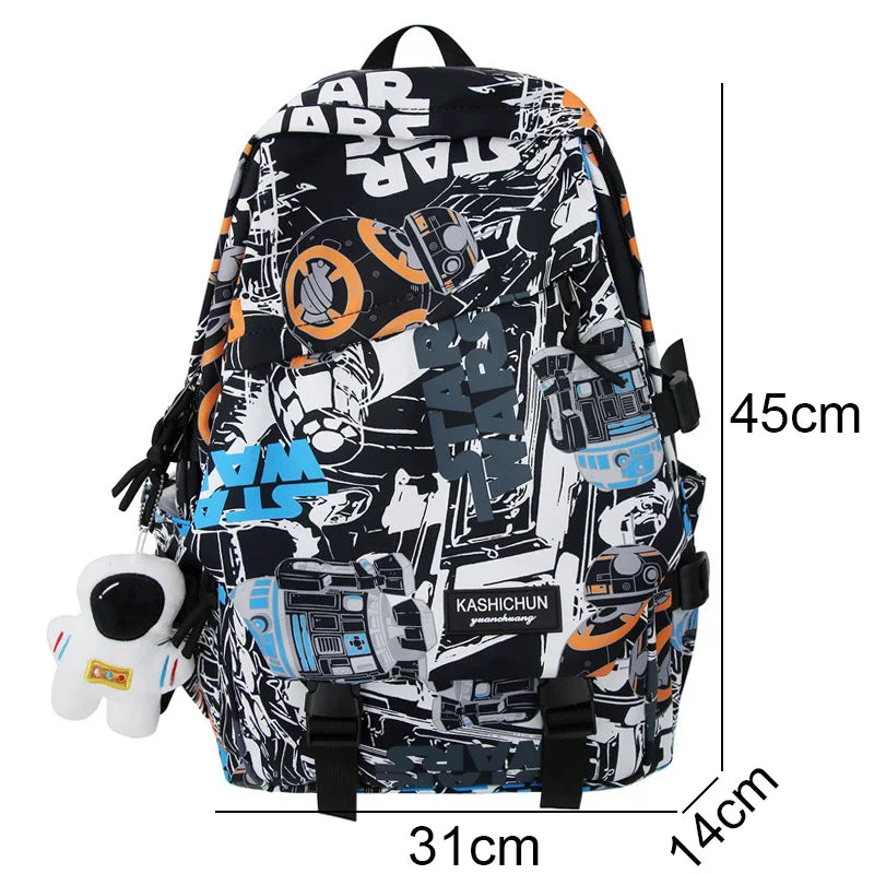 Cool Boy Girl Waterproof Travel Graffiti Book Bag Men Women Fashion Printing Lady College Backpack Female Laptop Male School Bag
