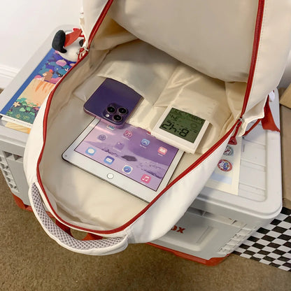 Cool Fashion Female Travel High Capacity Waterproof Book Bag Lady Kawaii Laptop Women College Backpack Girl Nylon School Bag New