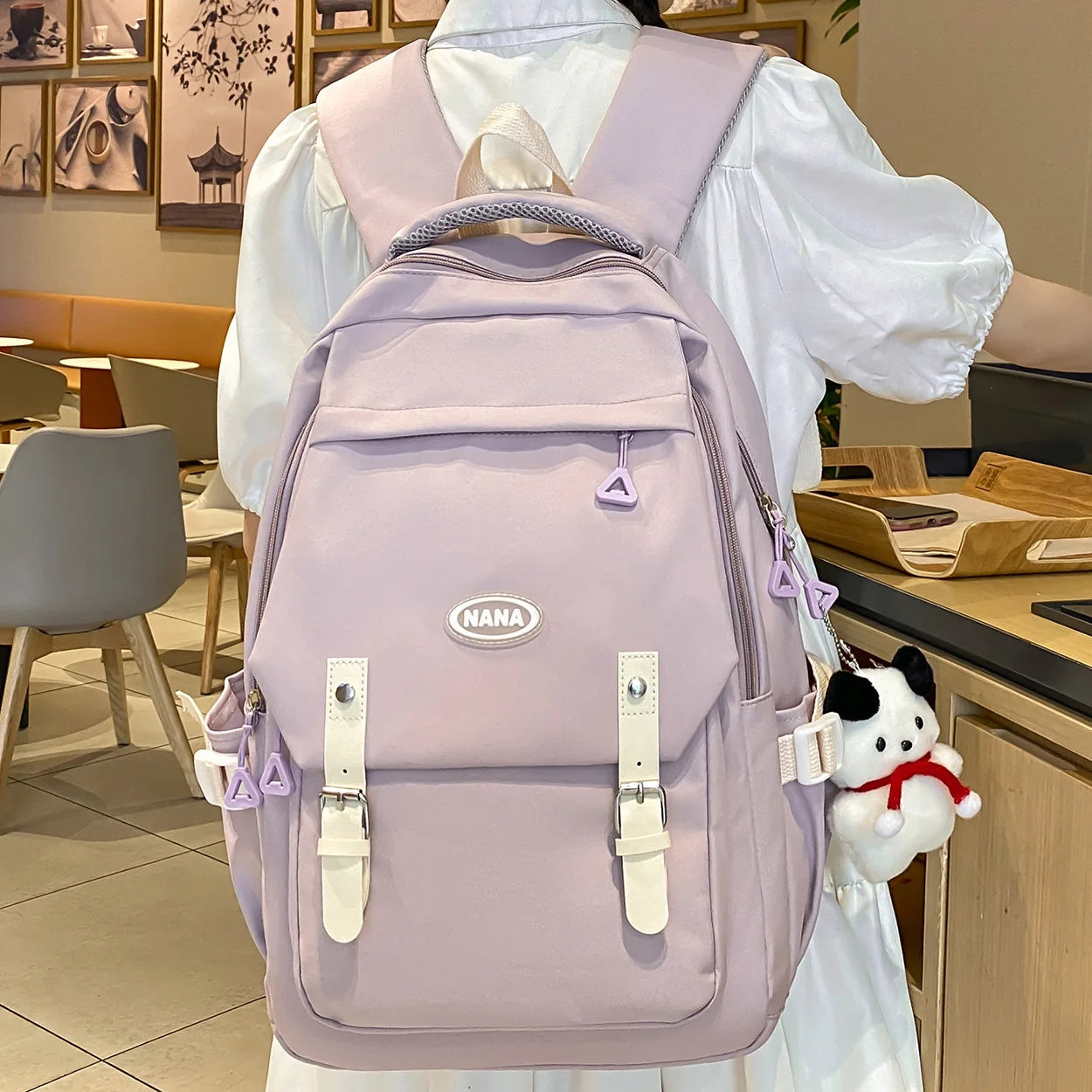 Cool Fashion Female Travel High Capacity Waterproof Book Bag Lady Kawaii Laptop Women College Backpack Girl Nylon School Bag New