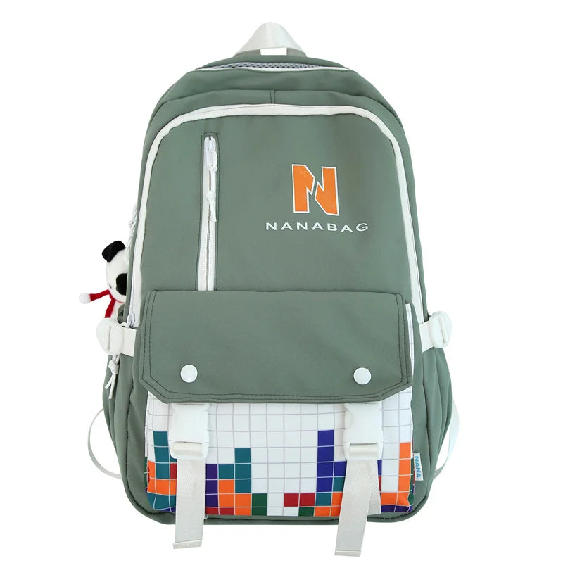 Cool Fashion Female Travel Large Capacity College Backpack Girl Kawaii Nylon Leisure Backpack Ladies Cute Book Women Laptop Bags