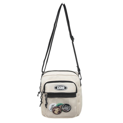 Cool Fashion Men Female Transparent Small Shoulder Bag Travel Women Nylon Badge Boy Girl Crossbody Bag Ladies Simple Cute Trendy