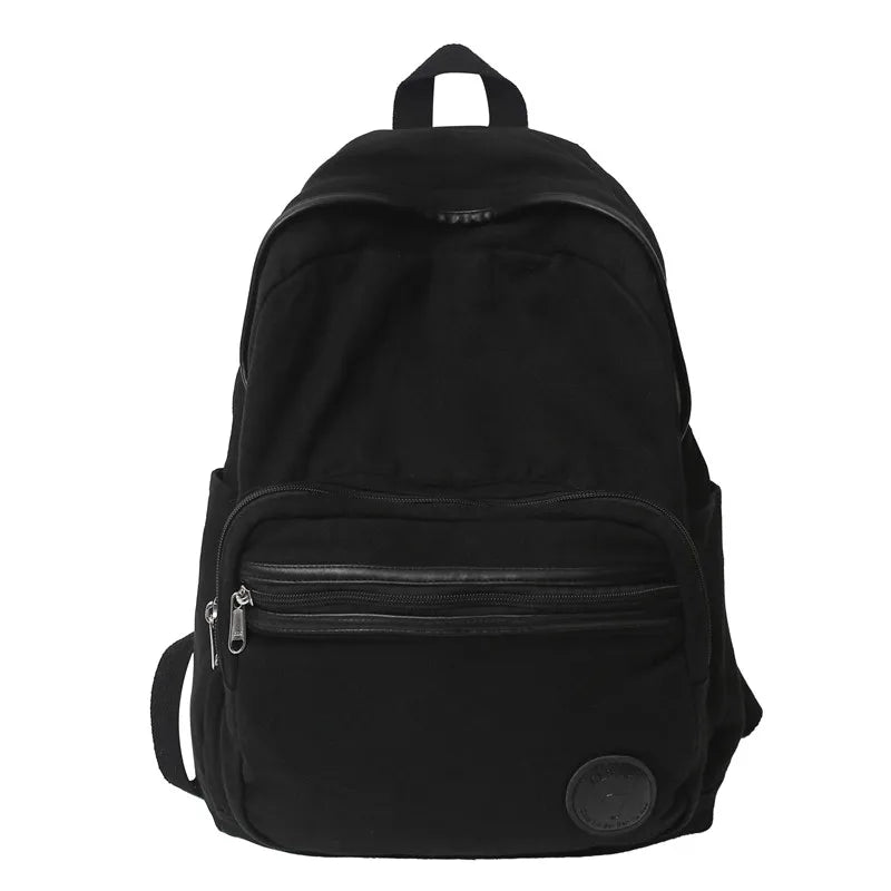 Cool Female Canvas Brown Student Bag Fashion Girl Travel Book Backpack Women School Laptop Bags New Lady College Backpack Trendy