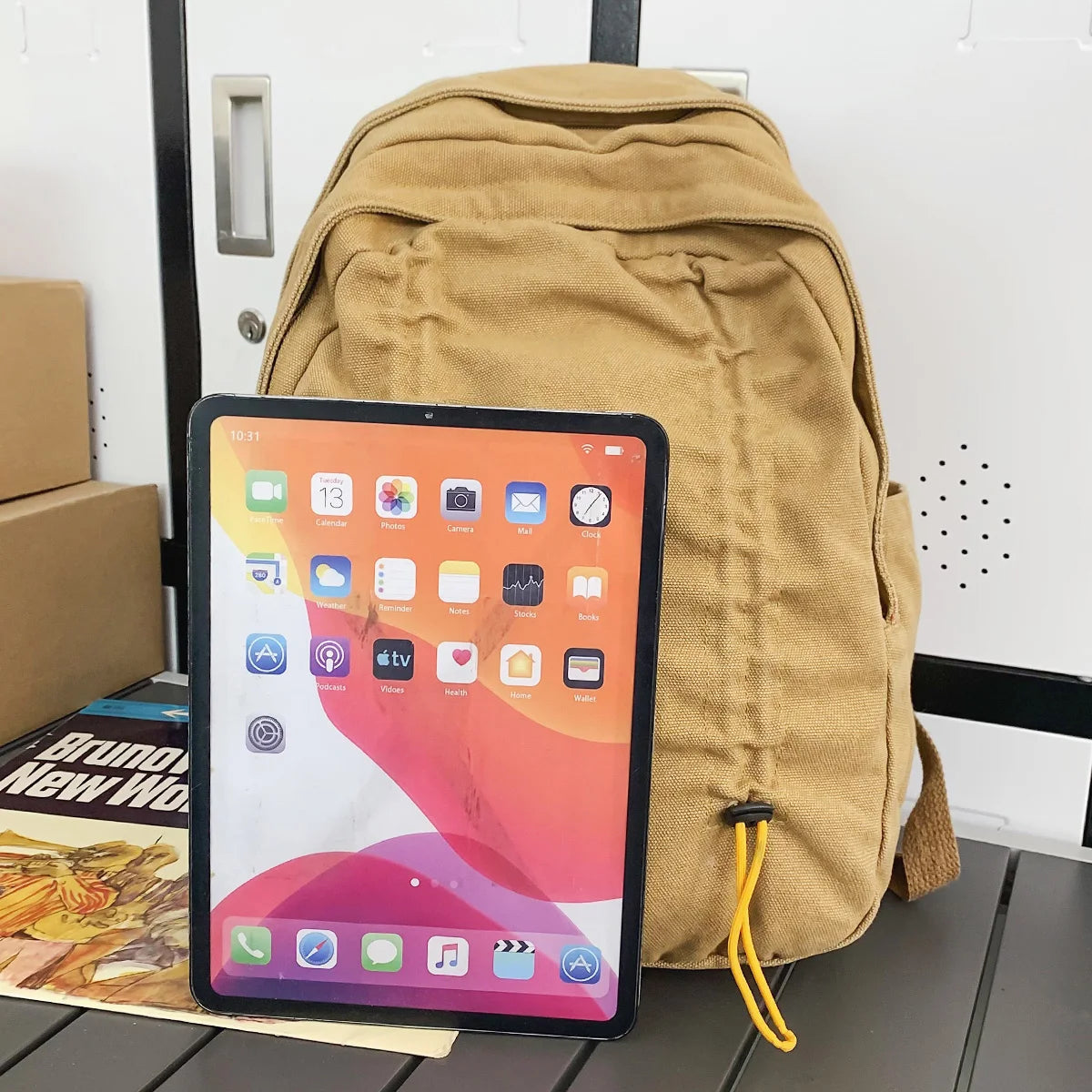 Cool Female Canvas Vintage Student Book Bags Girl Travel School Bag Trendy Lady Retro Laptop College Women Backpack Teen Fashion