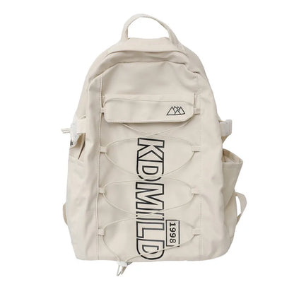 Cool Female Cross Rope Laptop College Backpack Fashion Girl Travel School Bag Women Nylon Student Backpack Lady Leisure Book Bag