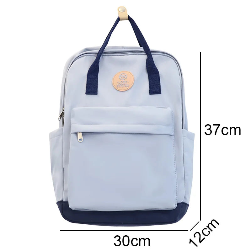 Cool Female Cute Green Fashion Ladies College Backpack Girl Travel Kawaii School Bag Women Nylon Laptop Student Book Bags Trendy