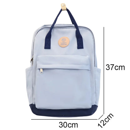Cool Female Cute Green Fashion Ladies College Backpack Girl Travel Kawaii School Bag Women Nylon Laptop Student Book Bags Trendy