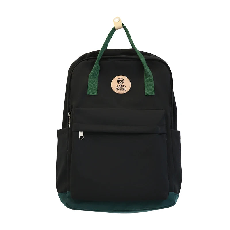 Cool Female Cute Green Fashion Ladies College Backpack Girl Travel Kawaii School Bag Women Nylon Laptop Student Book Bags Trendy