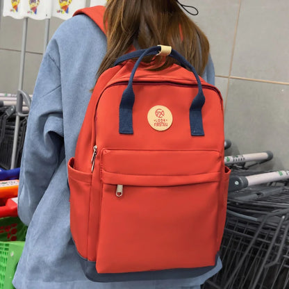 Cool Female Cute Green Fashion Ladies College Backpack Girl Travel Kawaii School Bag Women Nylon Laptop Student Book Bags Trendy