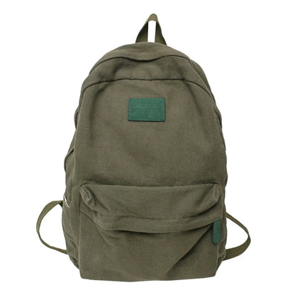Cool Female Male Canvas White Student Book Bag Girl Boy Travel School Bags Trendy Men Lady Laptop College Women Backpack Fashion