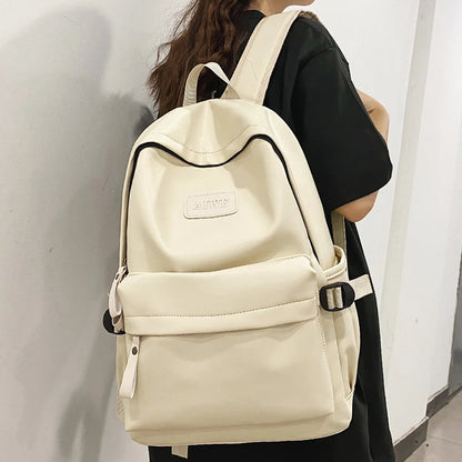 Cool Female Male Fashion PU Waterproof College Backpack Men Women School Bag Trendy Travel Girl Boy Book Ladies Student Bags New