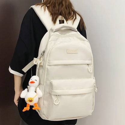 Cool Female Male High Capacity College Backpack Girl Boy School Bag Lady Men Laptop Student Packet Fashion Women Travel Book Bag